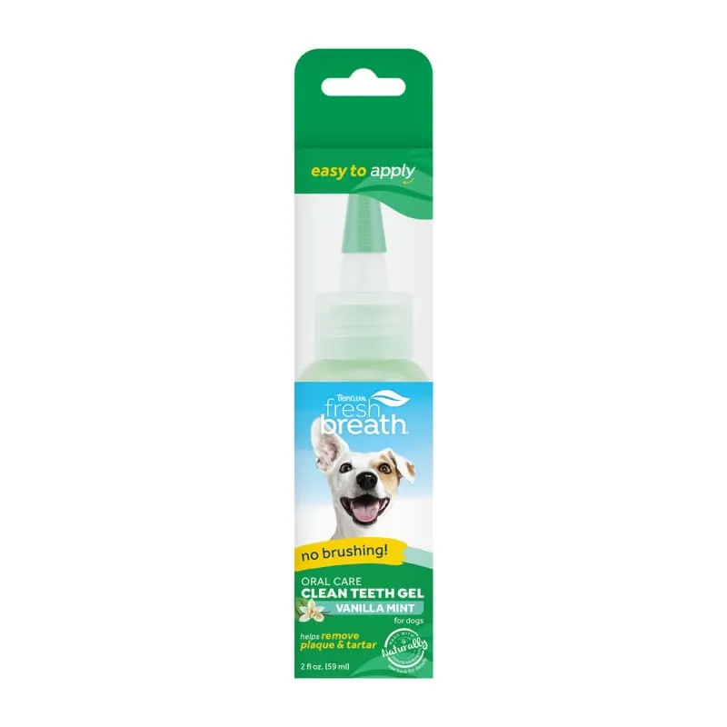 [15% OFF] Tropiclean Fresh Breath Vanilla Mint Clean Teeth Oral Care Gel 2oz