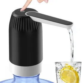 5 Gallon Water Dispenser, Portable Rechargeable Water Jug Dispenser, USB Automatic Drinking Water Jug Pump for Home, Office, Camping, Gym