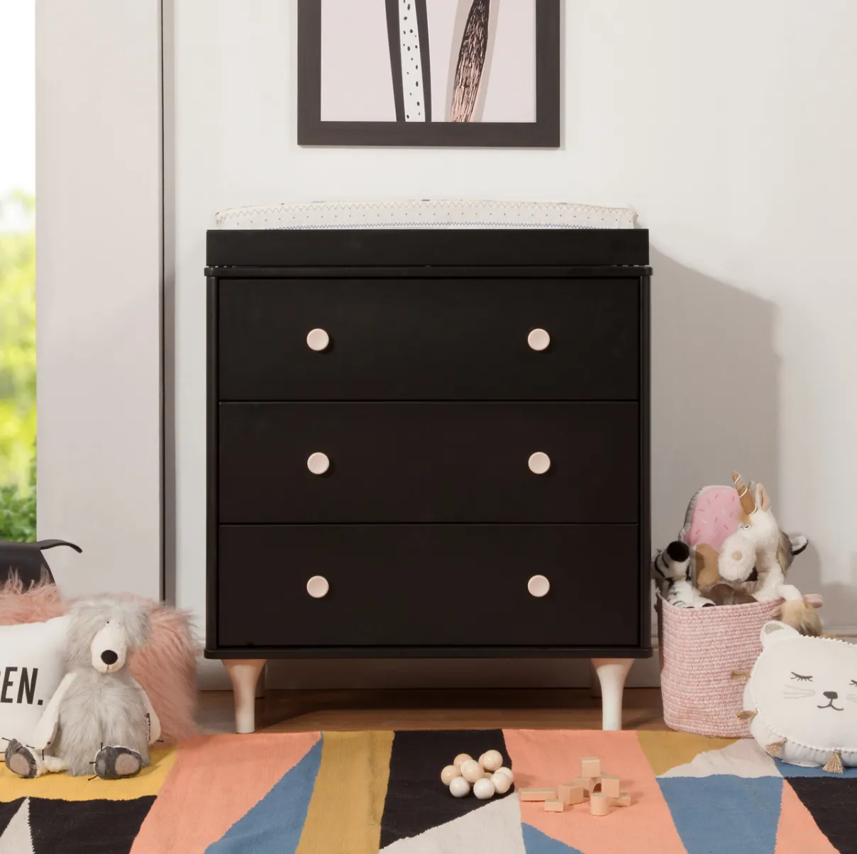 Babyletto Lolly 3-Drawer Changer Dresser with Removable Changing Tray