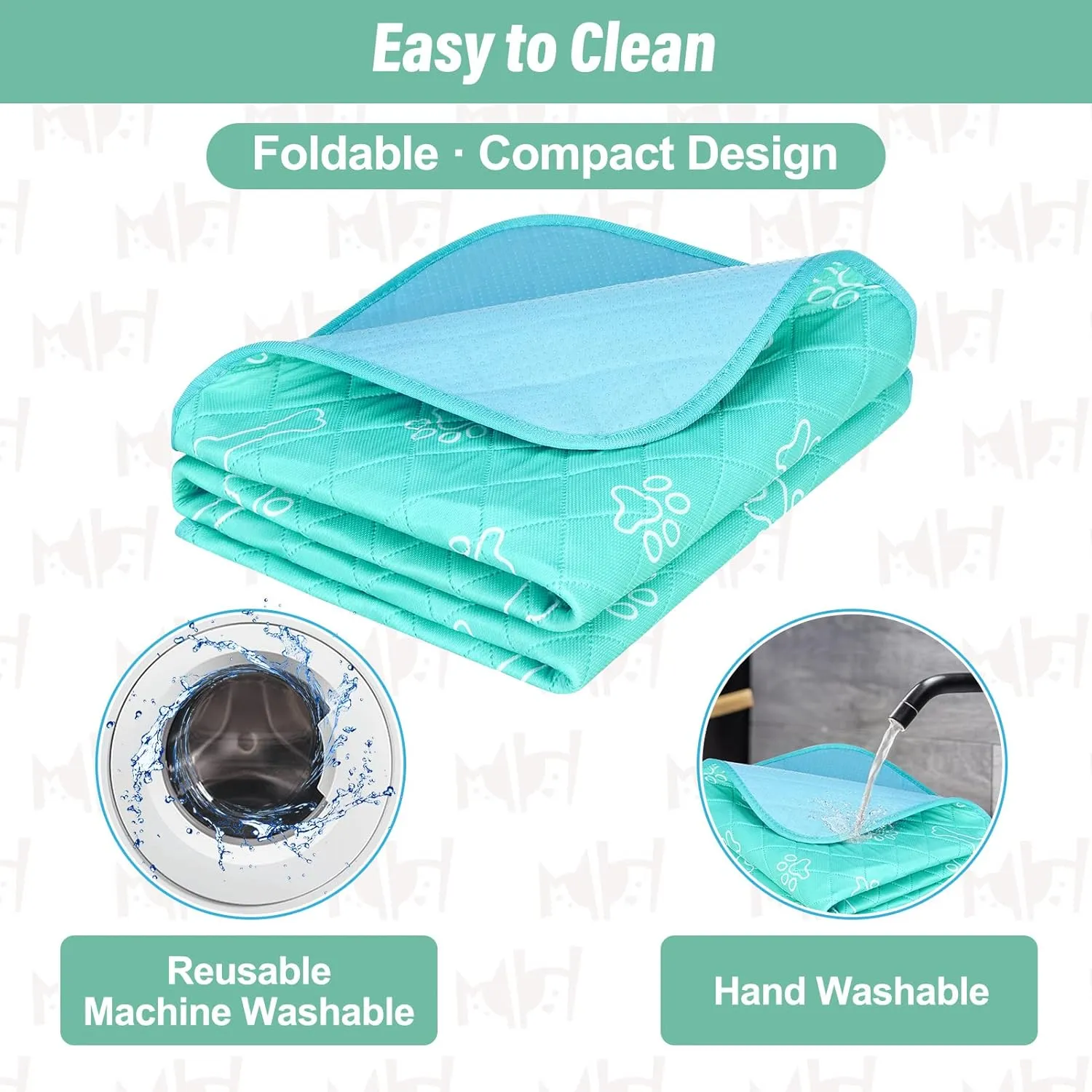 BEAUTYZOO Dog Cooling Mat-Cooling Mat for Dogs Cats in Summer Keep Cool QMAX>0.4, Washable, Non-Slip Portable Pet Cooling Pad for Grate Sofa Bed Outdoor, 23" x 35"
