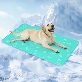 BEAUTYZOO Dog Cooling Mat-Cooling Mat for Dogs Cats in Summer Keep Cool QMAX>0.4, Washable, Non-Slip Portable Pet Cooling Pad for Grate Sofa Bed Outdoor, 23" x 35"