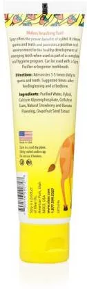 [Bundle Of 2] Spry  Kids Fluoride- Free Teeth Gel With xylitol - Strawberry Banana Flavour 60 ml