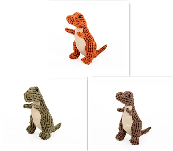 DinoChew: Plush Dinosaur Dog Toy with Squeaker – Perfect for Large Dogs & Chewers!