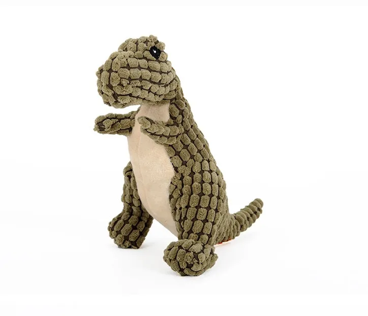 DinoChew: Plush Dinosaur Dog Toy with Squeaker – Perfect for Large Dogs & Chewers!