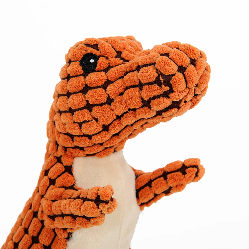 DinoChew: Plush Dinosaur Dog Toy with Squeaker – Perfect for Large Dogs & Chewers!