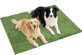 Dog Artificial Grass Pee Pad for Dog Potty Tray, 47x39in Outdoor Potty Training Rug Mat Fast Drying, Reusable Large Fake Pee Grass for Dogs to Pee On (47x39in)