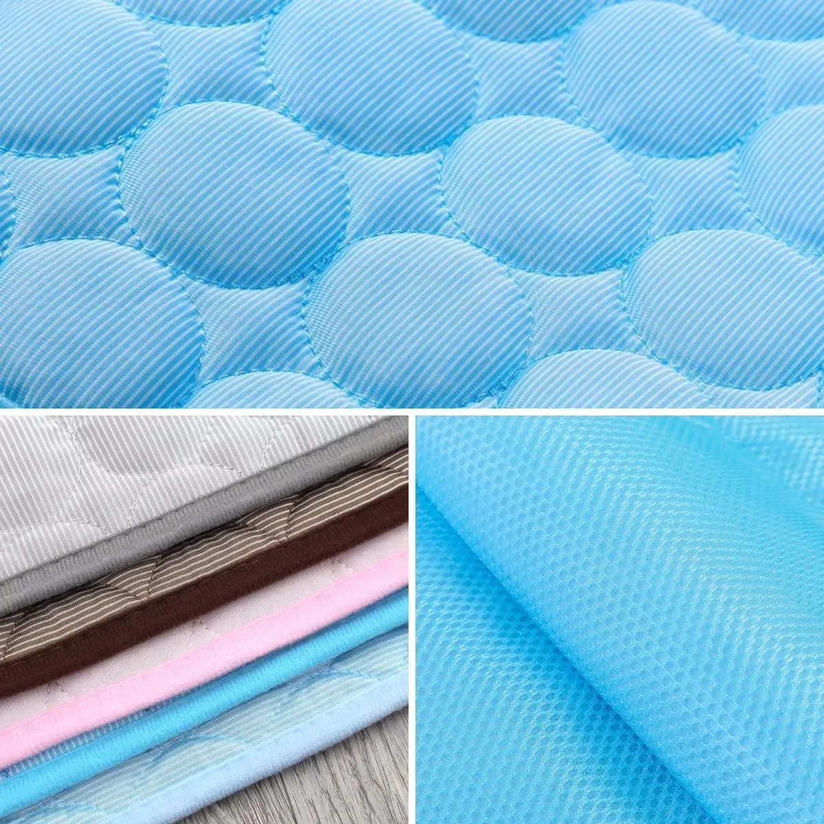 Dog Cooling Mat Washable, Portable Summer Dog Pad, Water-Absorbent Pet Cooling Pad, Ice Silk Self-Cooling Mat for Dog for Kennel/Sofa/Bed/Floor/Car Seats(Grey,21x27in)