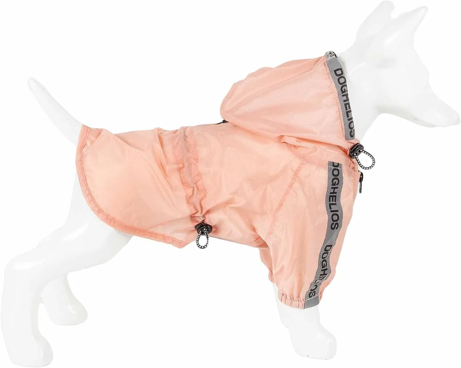 Dog Helios Torrential Shield Adjustable and Waterproof Dog Raincoat Poncho, XS, Pink