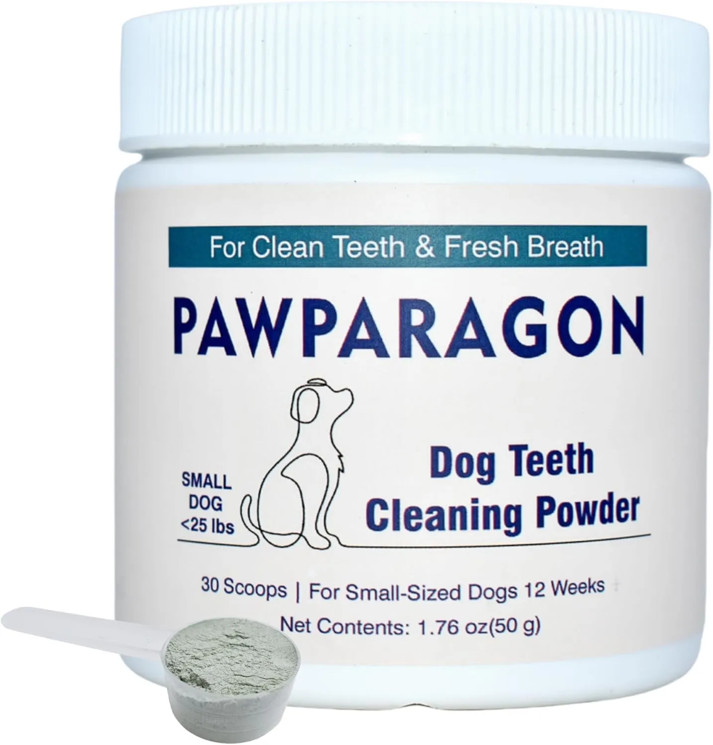 Dog Teeth Cleaning Powder - Targets Tartar & Reduces Plaque & Bad Breath, Dog Dental Powder - Teeth Cleaning Made Easy Eliminate, Dog Dental Care - Formulated for Small Dogs PP011