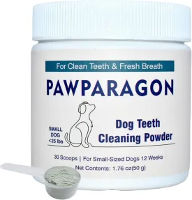 Dog Teeth Cleaning Powder - Targets Tartar & Reduces Plaque & Bad Breath, Dog Dental Powder - Teeth Cleaning Made Easy Eliminate, Dog Dental Care - Formulated for Small Dogs PP011