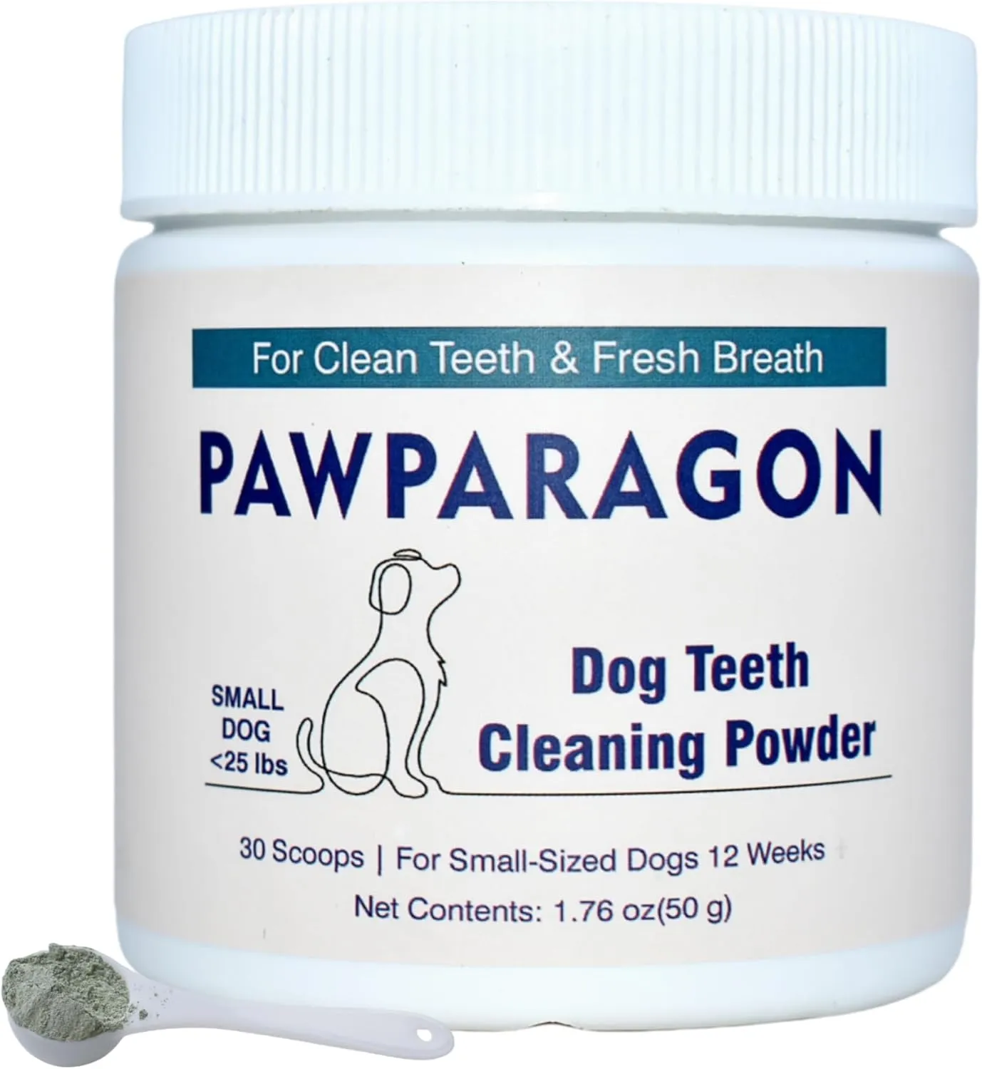Dog Teeth Cleaning Powder - Targets Tartar & Reduces Plaque & Bad Breath, Dog Dental Powder - Teeth Cleaning Made Easy Eliminate, Dog Dental Care - Formulated for Small Dogs PP017