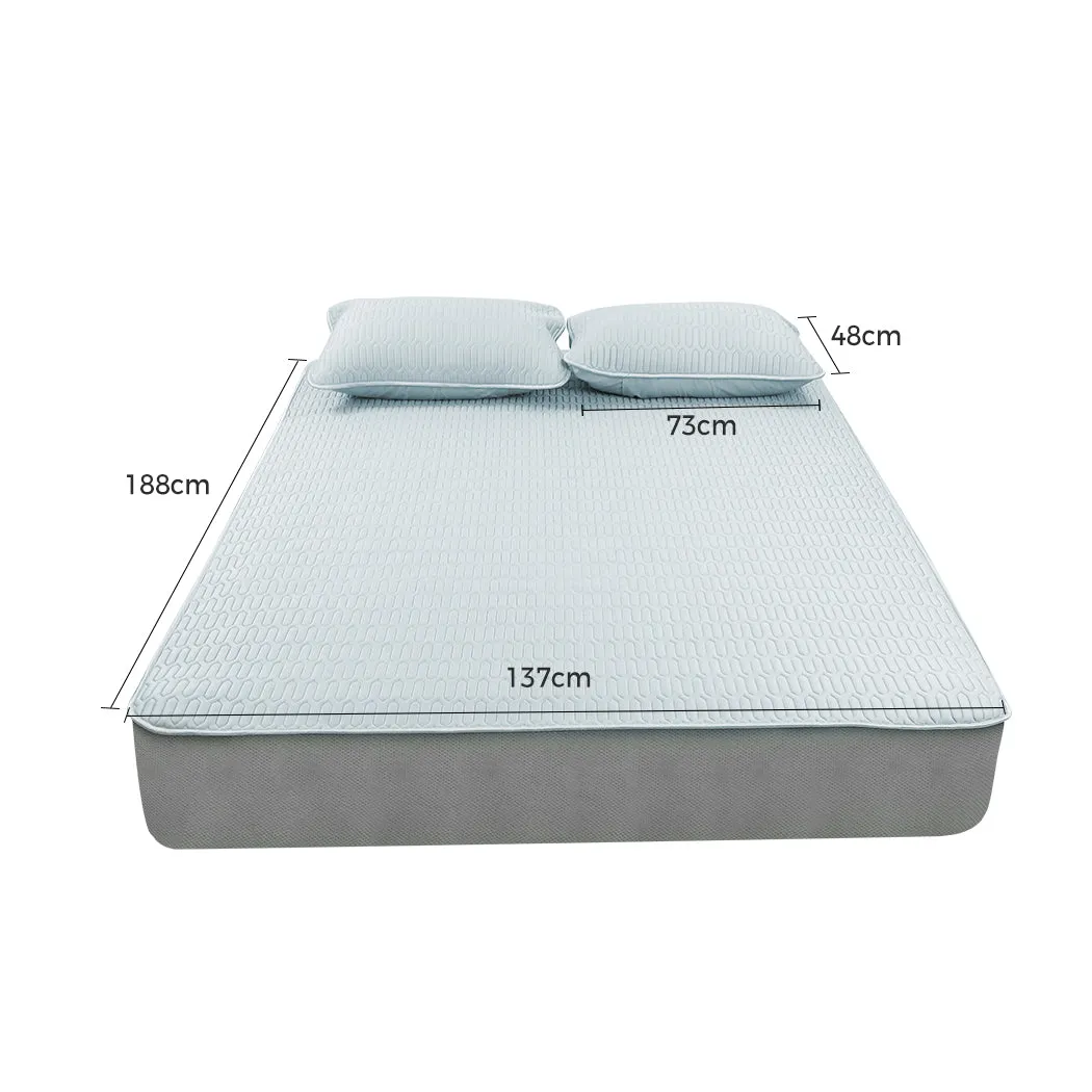 Double Dreamz Latex Cooling Bed Sheet Set Fitted 3pcs