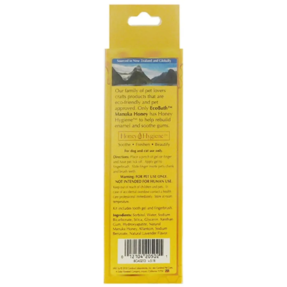 Ecobath Manuka Honey Pet Tooth Gel & Fingerbrush Kit