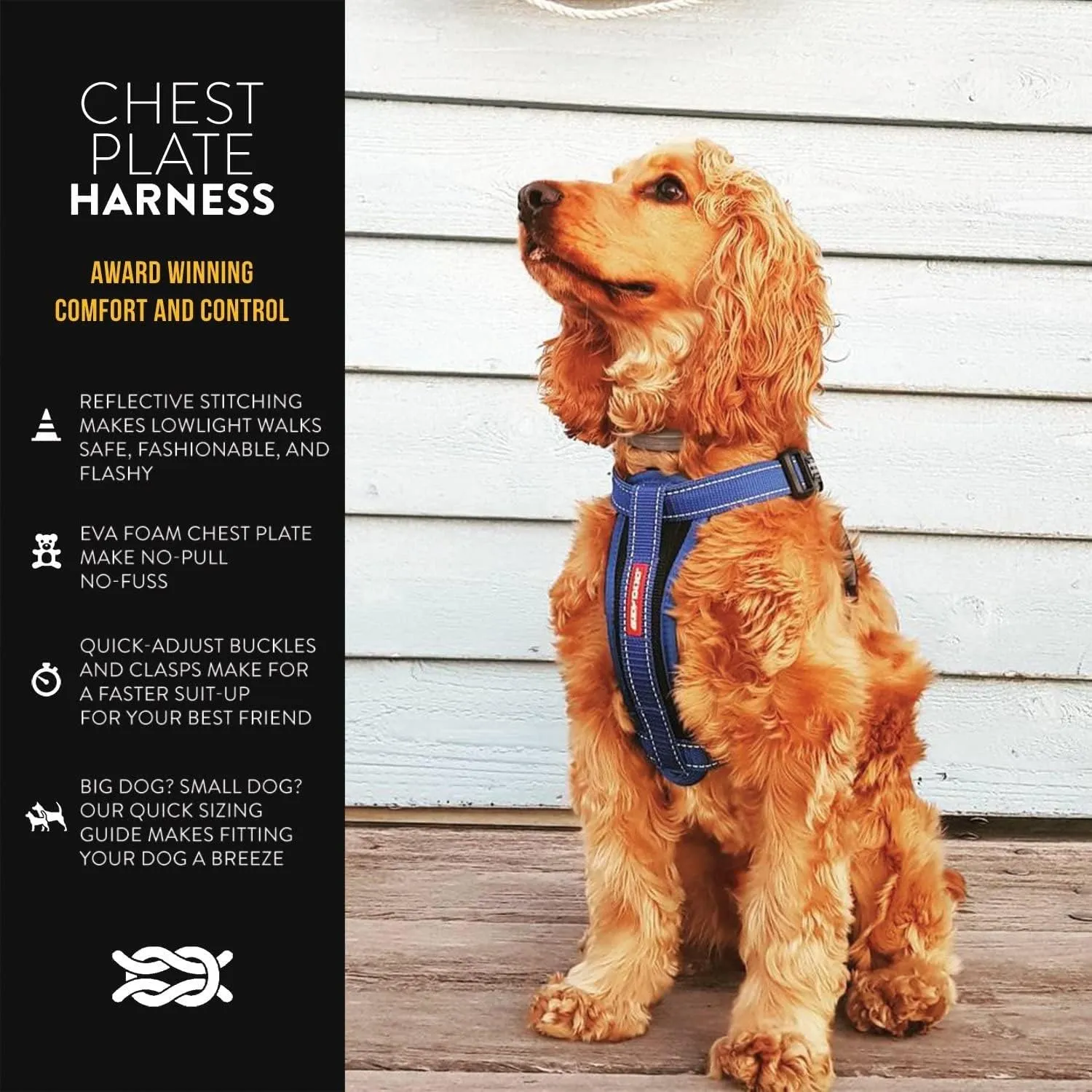 EzyDog Chest Plate No Pull Dog Harness  Escape Proof Harness with Reflective Stitching and Comfort Padding for Easy Walks, Training & Control - Car Restraint Included (Large, Green Camo)
