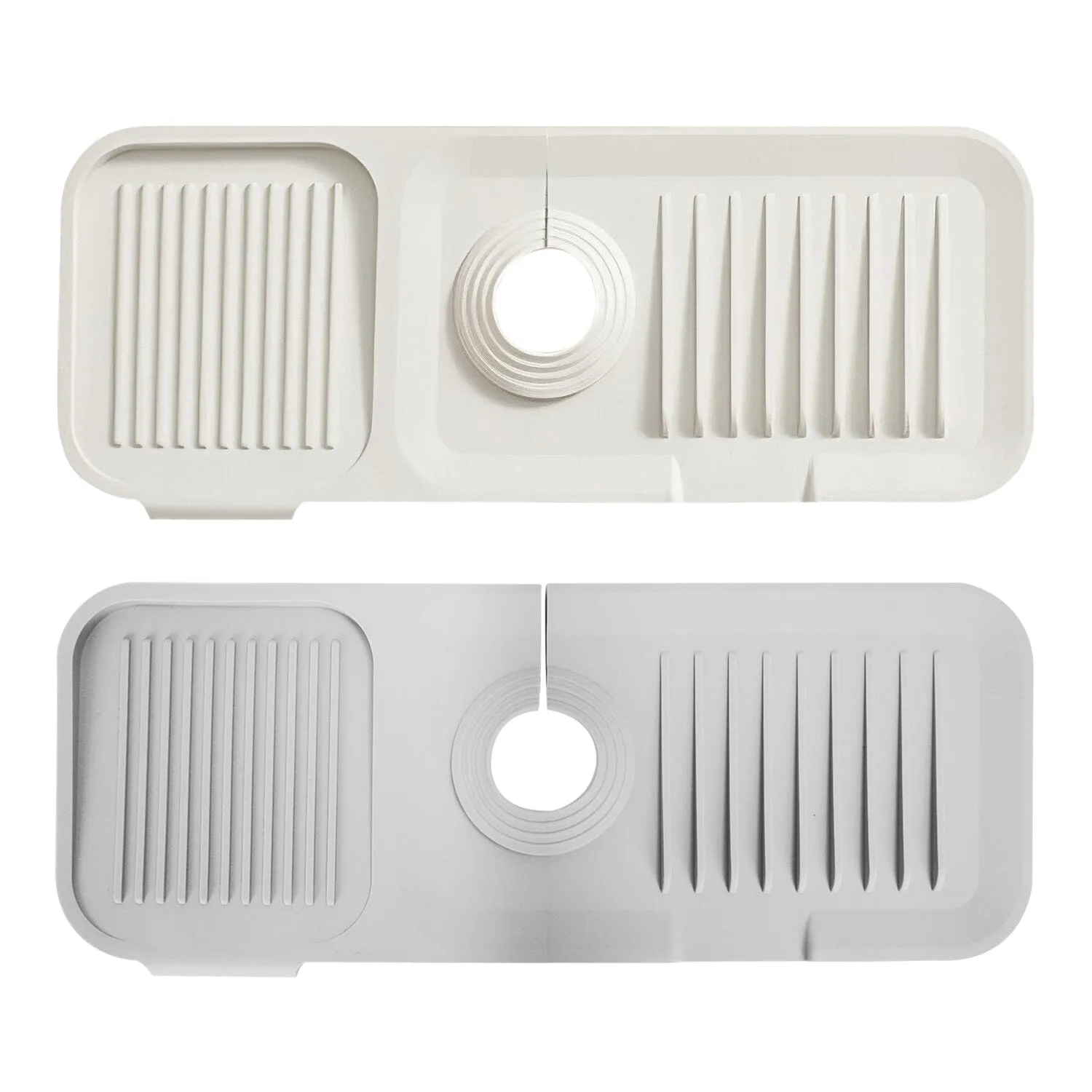 Faucet Splash Mat Sink Tray Water Drainage Pad Sponge Soap Holder
