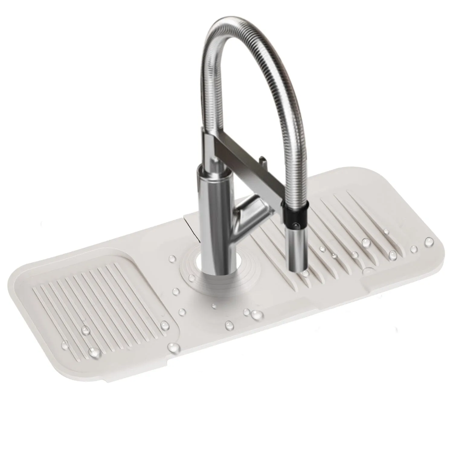 Faucet Splash Mat Sink Tray Water Drainage Pad Sponge Soap Holder