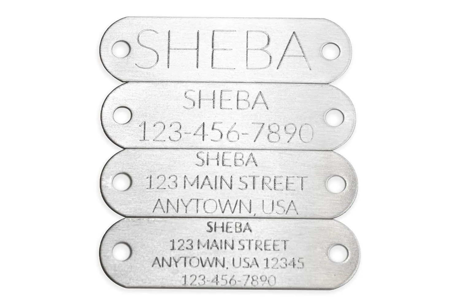 Handmade Personalized Studded Leather Dog Collar, Stainless Steel Nameplate and Round ID Tag (Red)