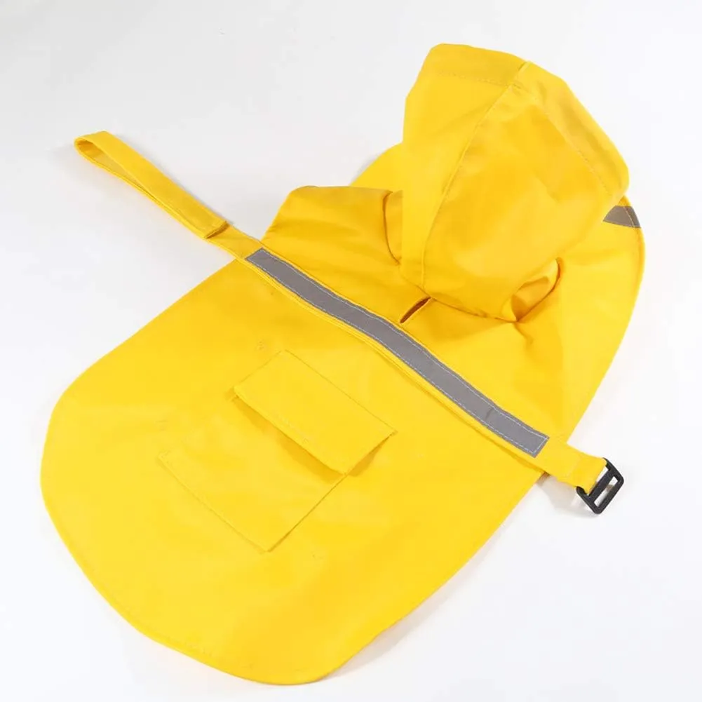 HAPEE Dog Raincoats for Large Dogs with Reflective Strip Hoodie,Rain Poncho Jacket for Dogs