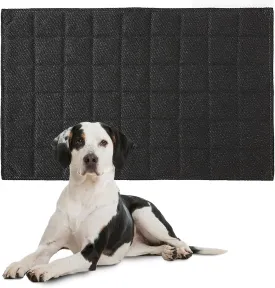 HOMBYS Chew Proof Dog Crate Bed Mat, 18"x29" Indestructible Kennel Pad for Aggressive Chewers, Plaid Durable Puppy Crate Mats for Small Dogs Cages
