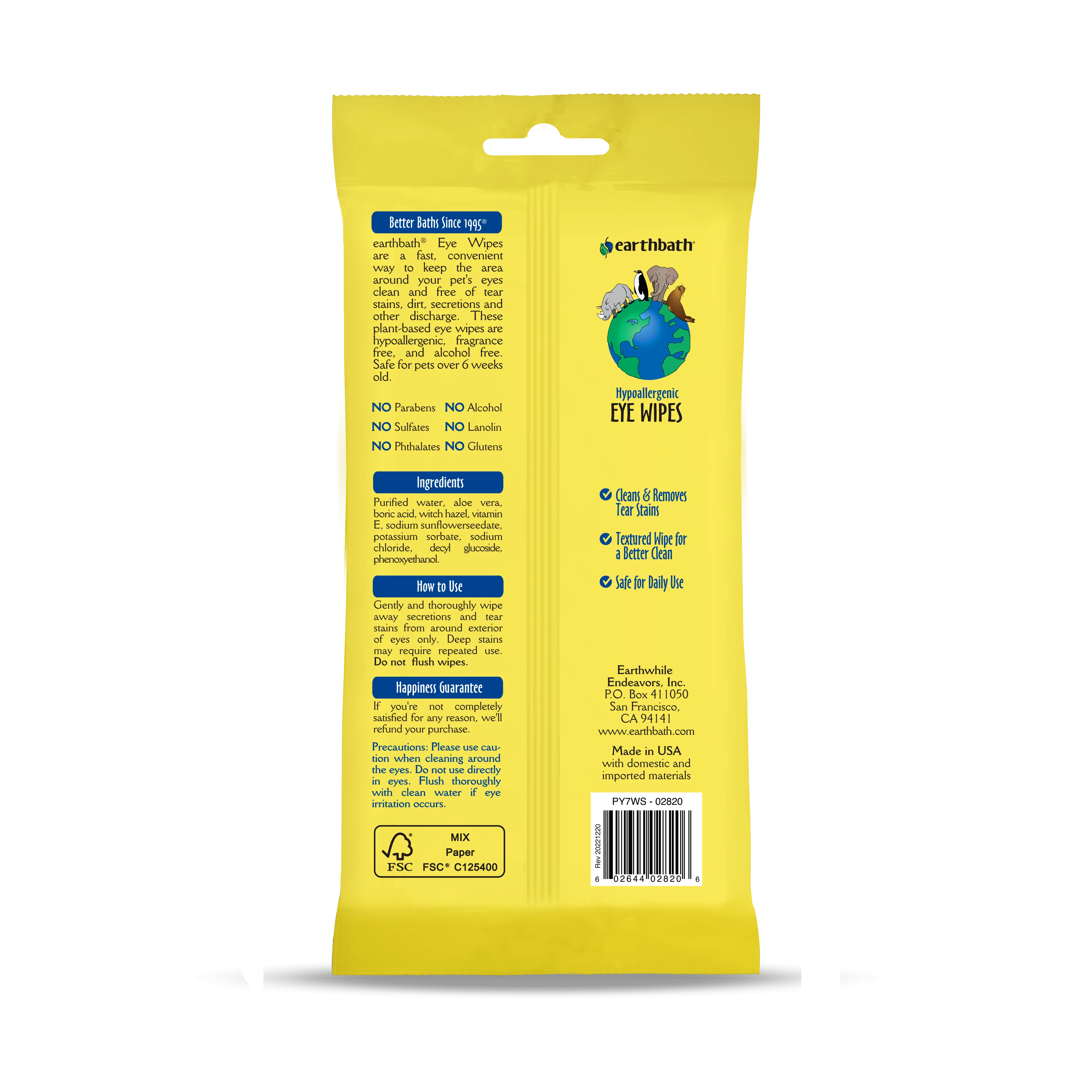 Hypoallergenic Eye Wipes