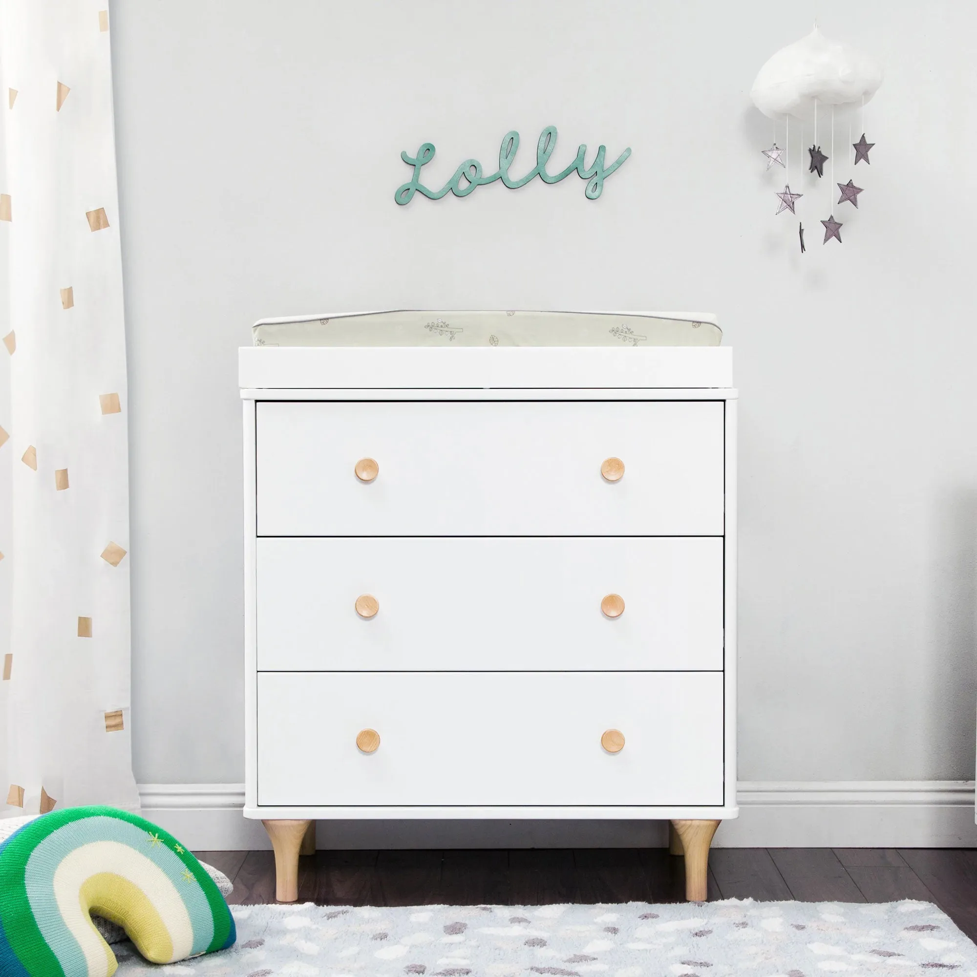 Lolly 3-Drawer Changer Dresser with Removable Changing Tray