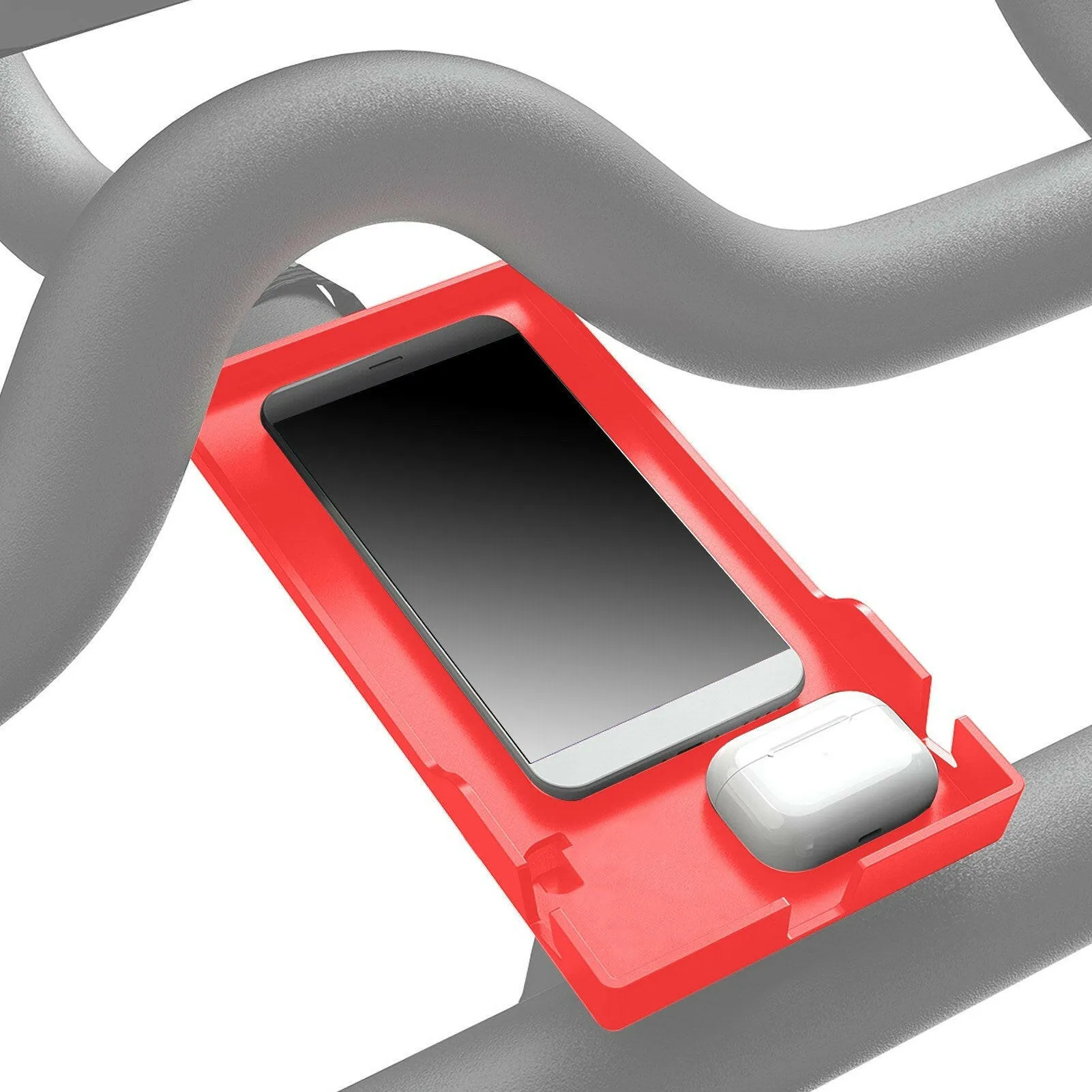Mobile Phone Holder Replacement for Peloton Bike Tablet PC  Cell Phone  & Earphone Case Mount Tray with Charging Slot