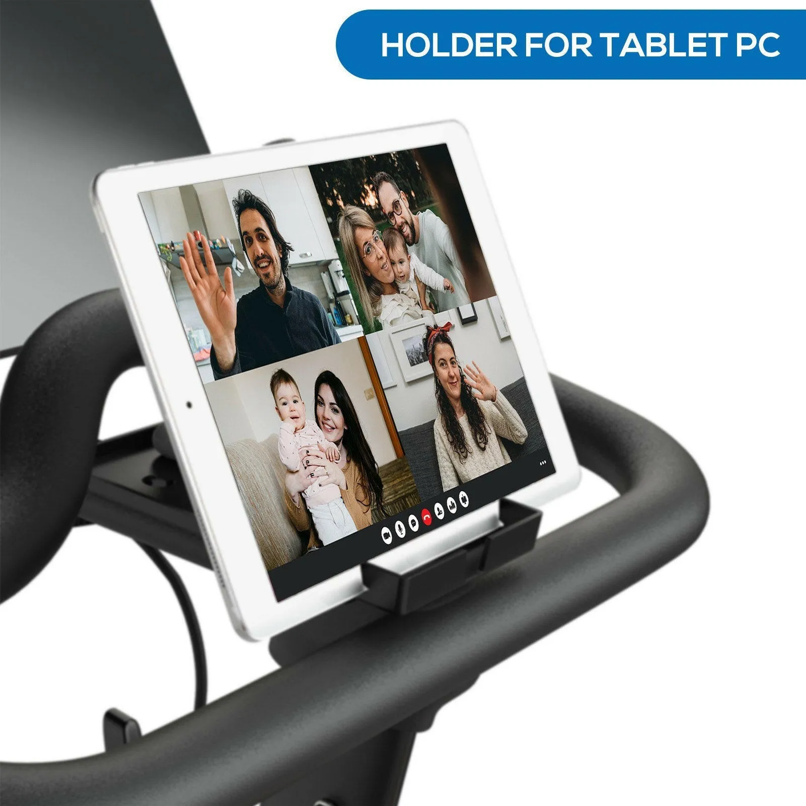 Mobile Phone Holder Replacement for Peloton Bike Tablet PC  Cell Phone  & Earphone Case Mount Tray with Charging Slot