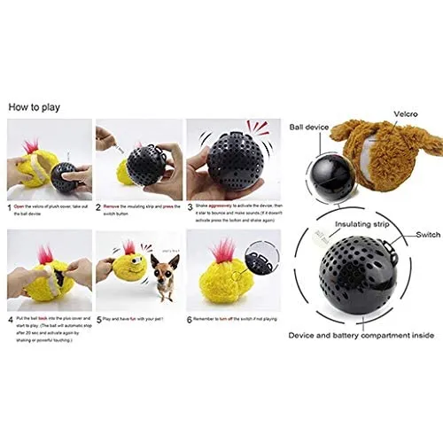 Monster Electric Dancing Plush Dog Toy – Soft & Interactive Fun for Dogs