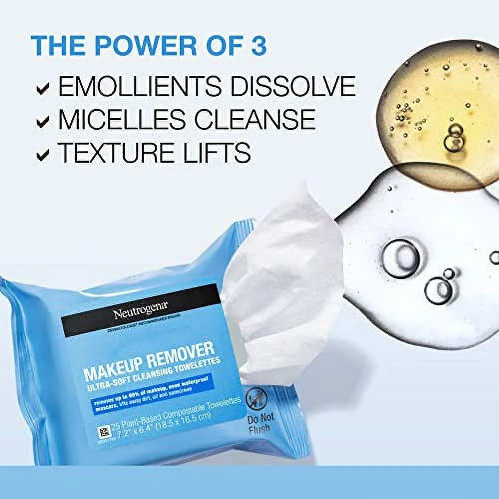 Neutrogena Makeup Remover Towelettes Fragrance Free - 2X25 ct