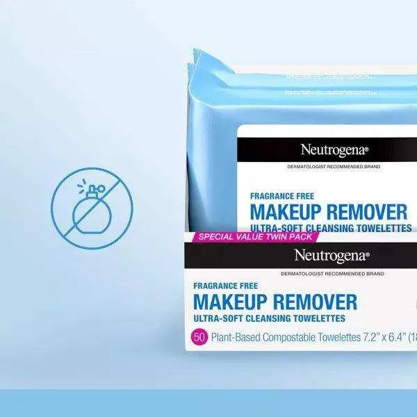 Neutrogena Makeup Remover Towelettes Fragrance Free - 2X25 ct