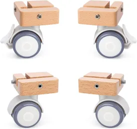 Niteangel Supplement Universal Wheel - Fits for Niteangel Bigger World - MDF Aspen Hamster Cage to Move Your Hamster Cage Simply (Burlywood, for Niteangel Bigger World - Top Opening Door)