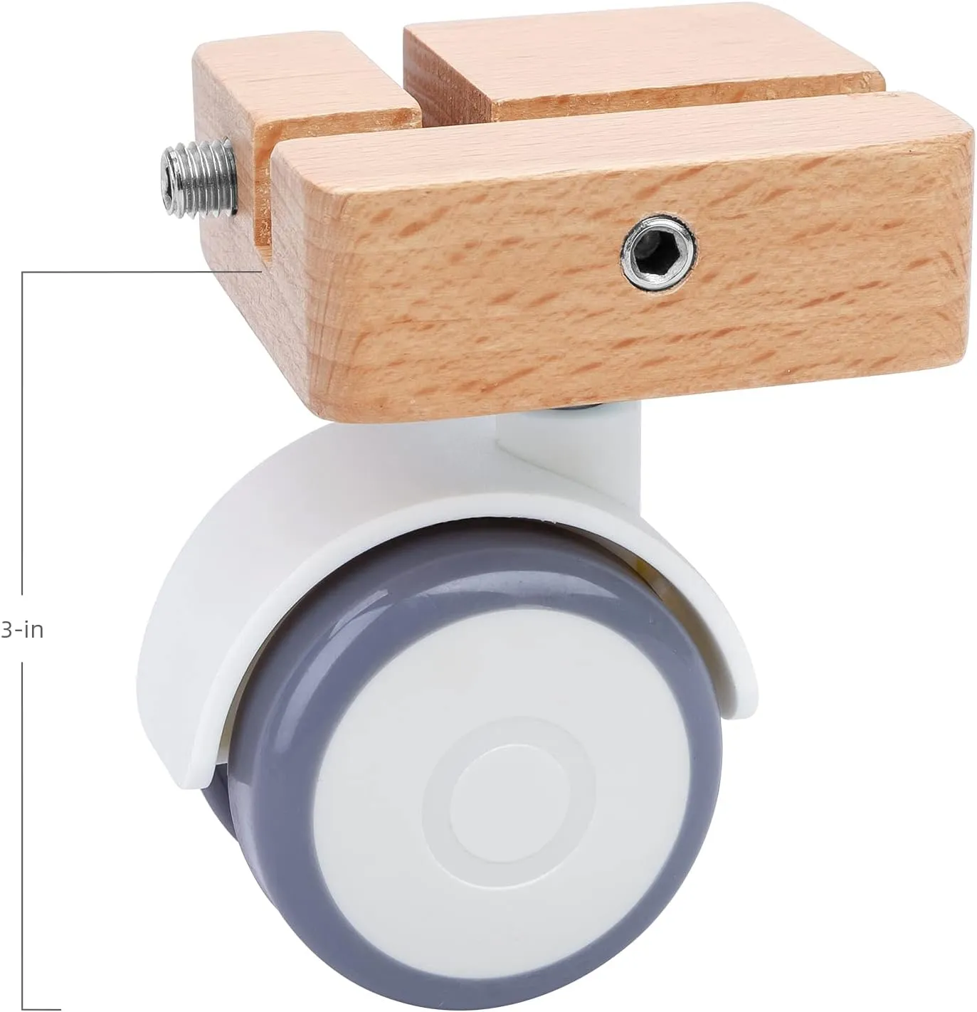 Niteangel Supplement Universal Wheel - Fits for Niteangel Bigger World - MDF Aspen Hamster Cage to Move Your Hamster Cage Simply (Burlywood, for Niteangel Bigger World - Top Opening Door)