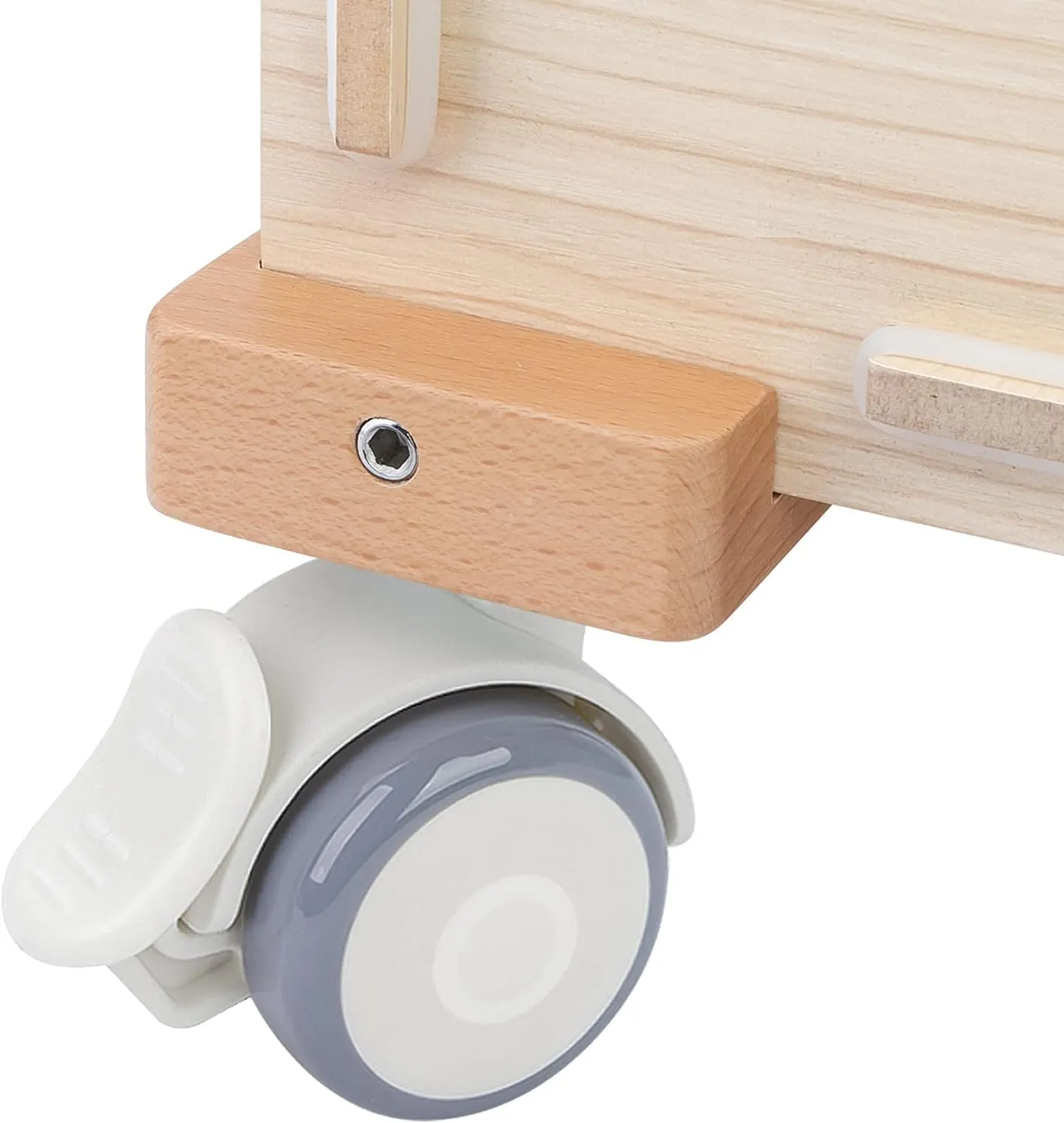 Niteangel Supplement Universal Wheel - Fits for Niteangel Bigger World - MDF Aspen Hamster Cage to Move Your Hamster Cage Simply (Burlywood, for Niteangel Bigger World - Top Opening Door)