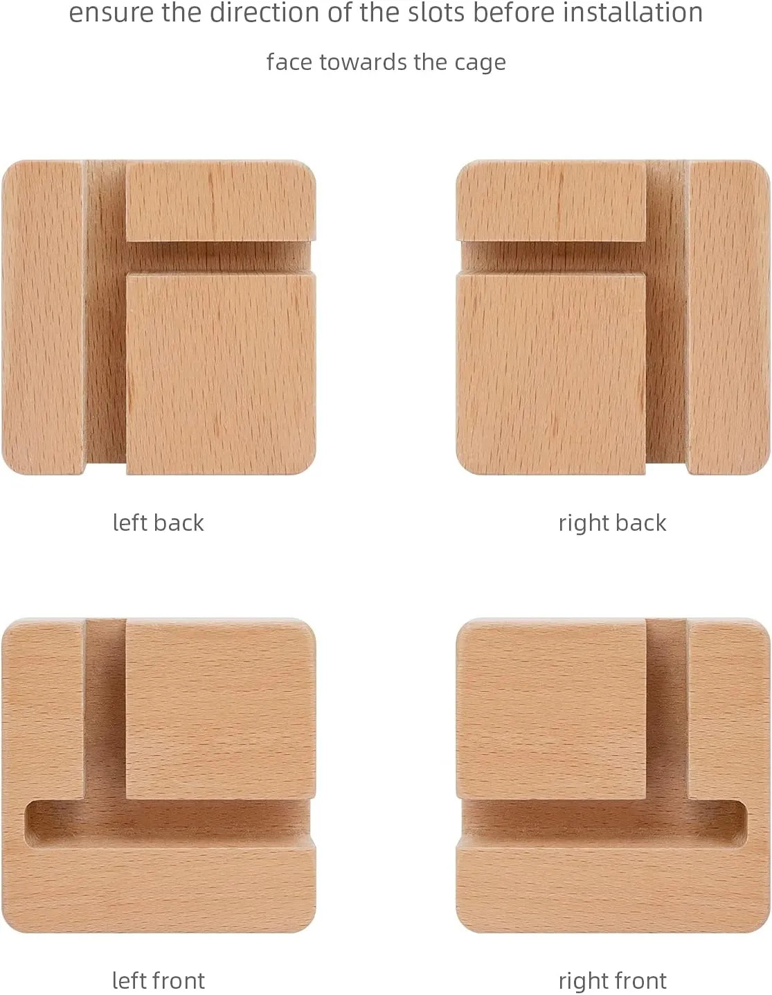 Niteangel Supplement Universal Wheel - Fits for Niteangel Bigger World - MDF Aspen Hamster Cage to Move Your Hamster Cage Simply (Burlywood, for Niteangel Bigger World - Top Opening Door)