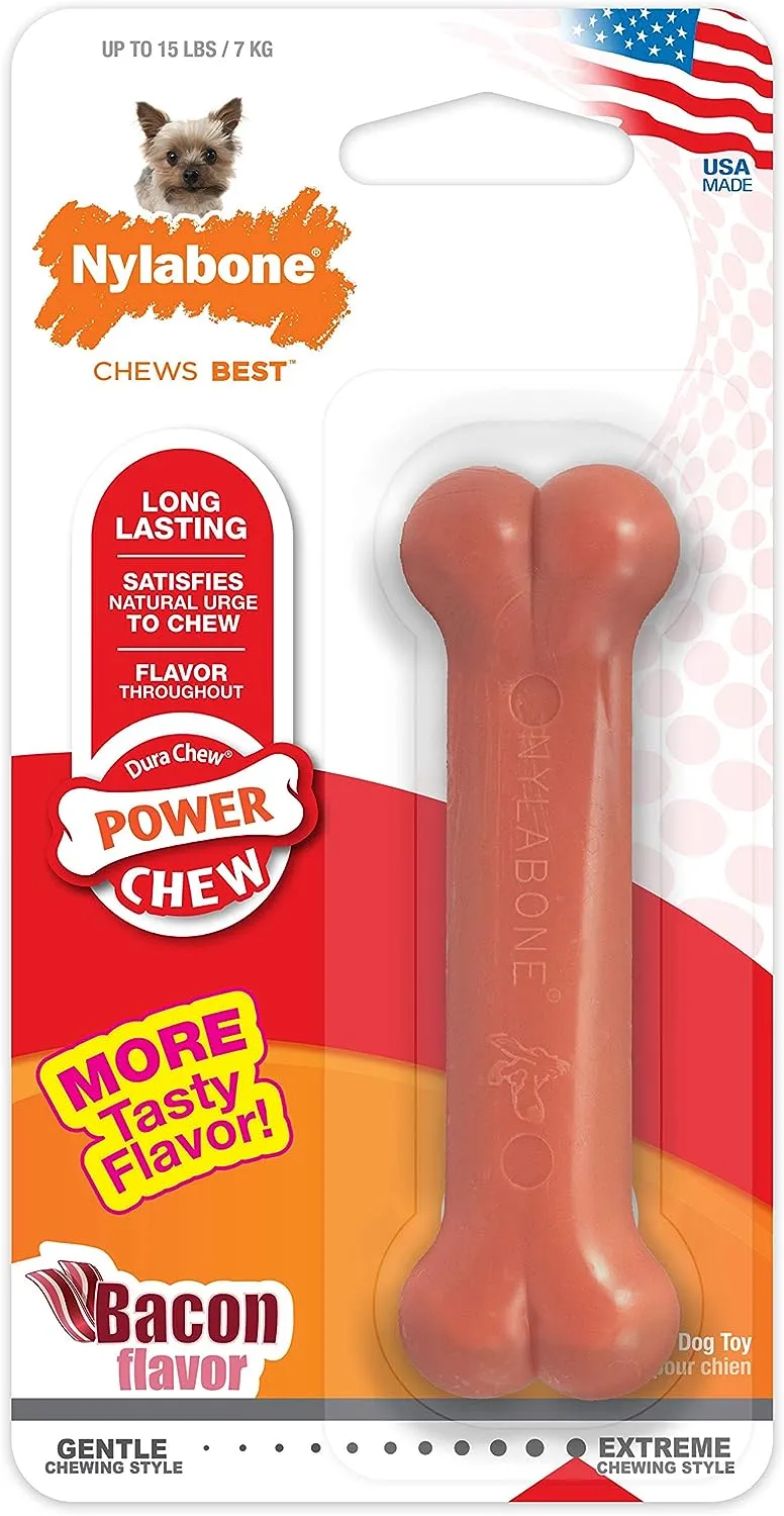 Nylabone Power Chewer Bacon, Dog Toy