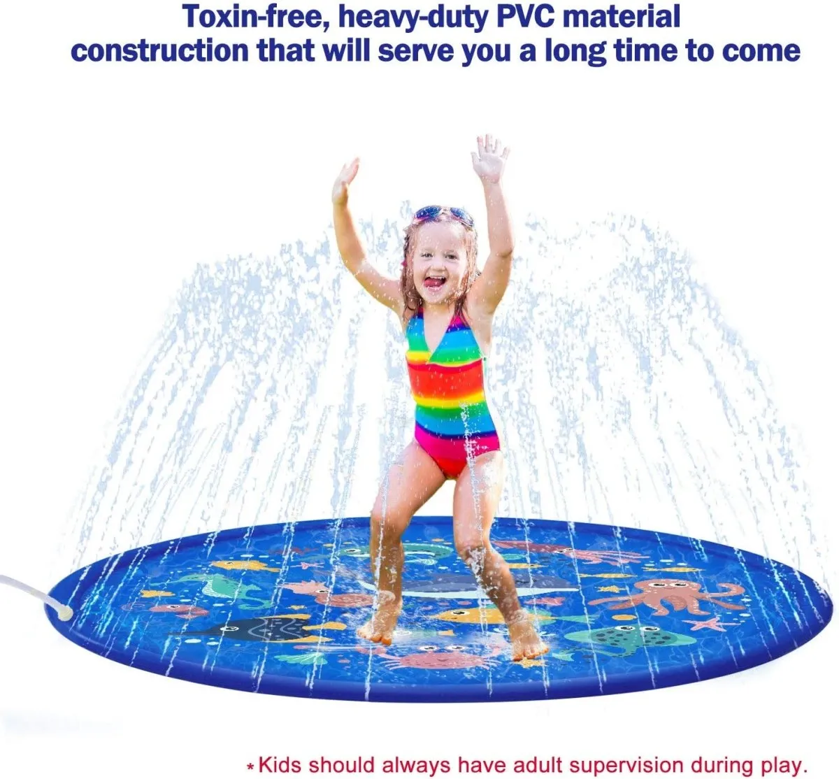 Ocean Sea Animals Splash Pad for Kids