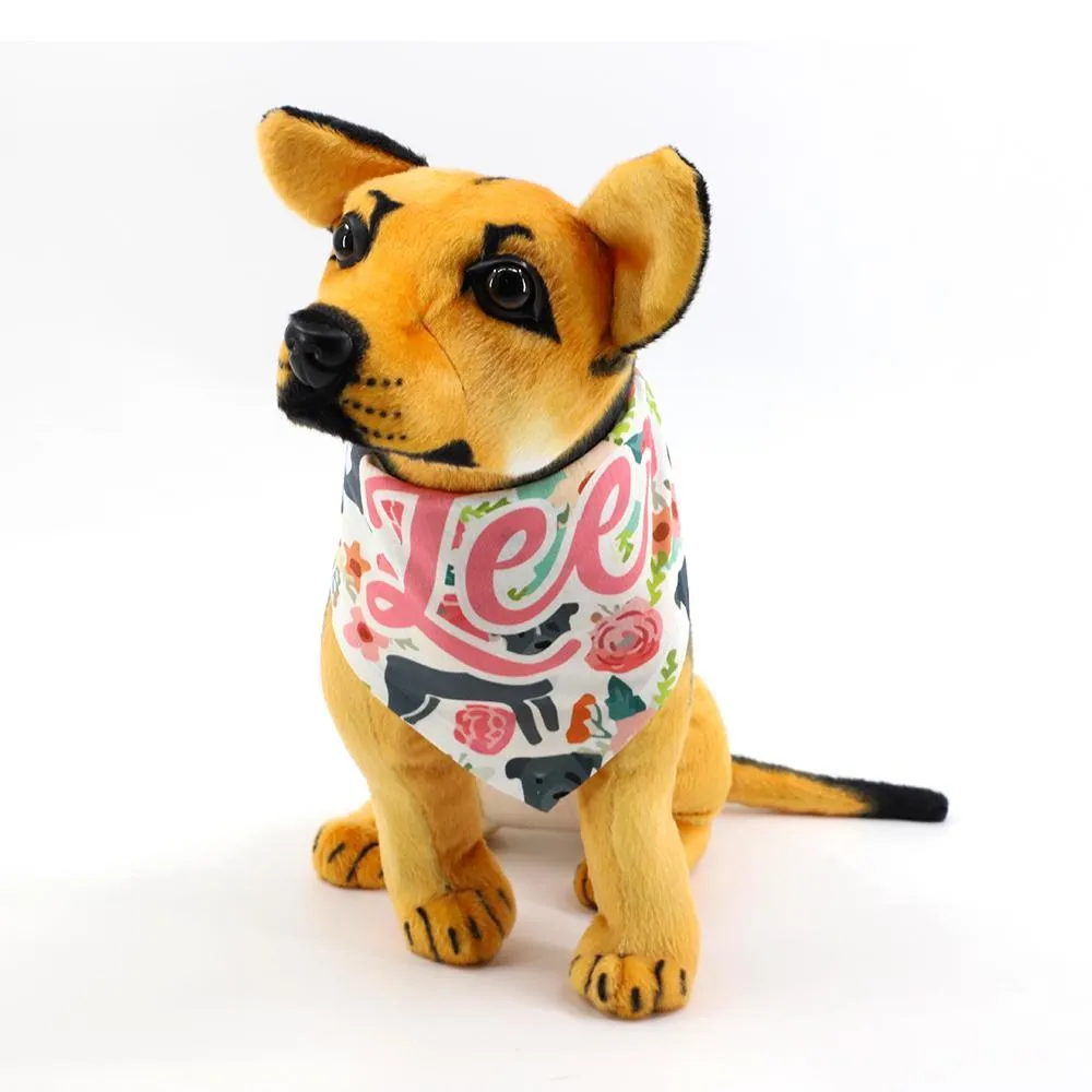 Pet Bandana 28.5 x 8.5 Inches - White
