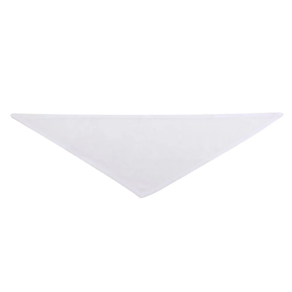 Pet Bandana 28.5 x 8.5 Inches - White