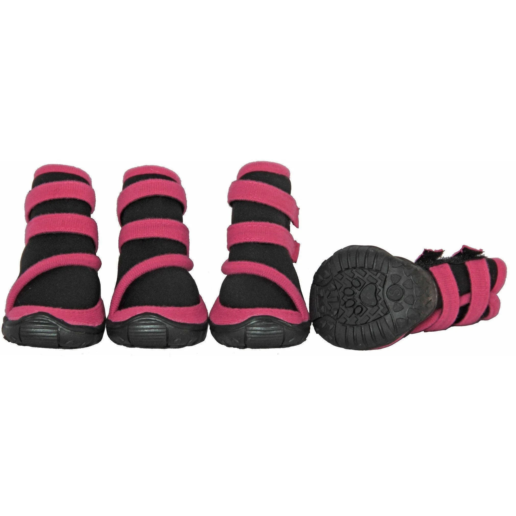 Pet Life ® 'Performance-Coned' Premium Stretch High Ankle Support Dog Shoes - Set Of 4