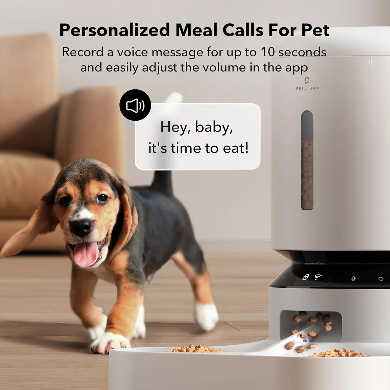 PETLIBRO Automatic Cat Feeder, 5G WiFi Pet Feeder for Two Cats or Dogs with Remote Control, 5L Cat Food Dispenser with Low Food Sensor, 1-10 Meals Per Day, Up to 10s Meal Call for Pets