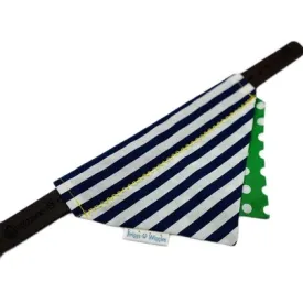 Preppy Style Reversible and Layered Dog Bandana