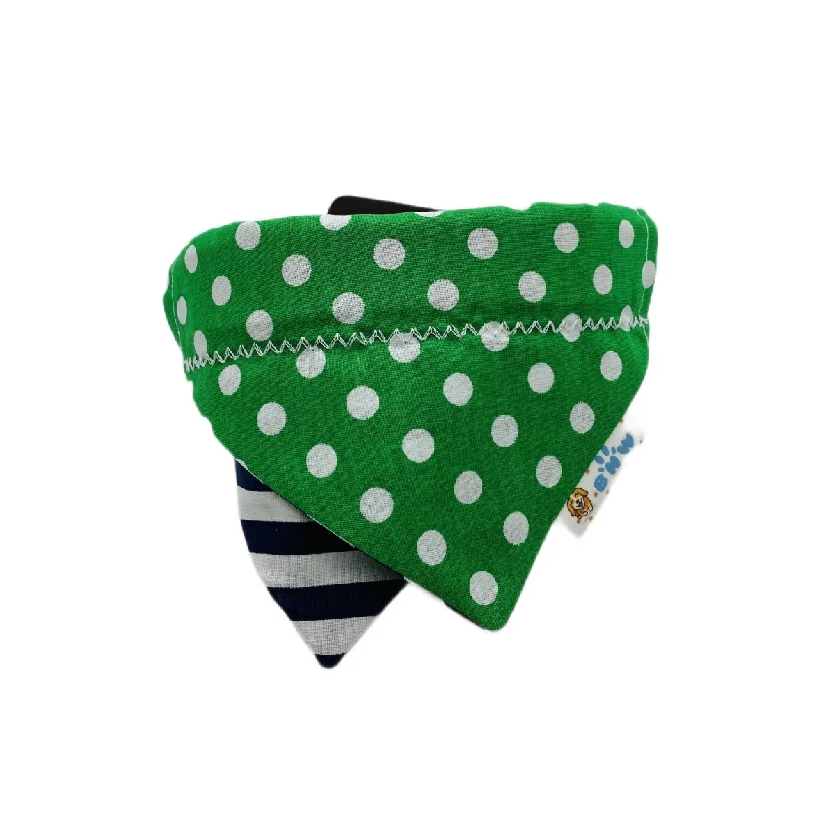 Preppy Style Reversible and Layered Dog Bandana