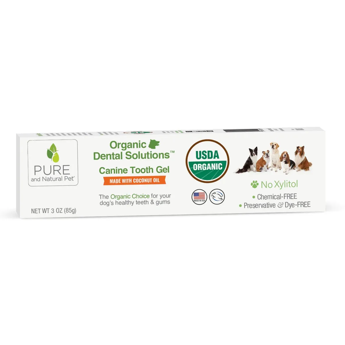 Pure and Natural Dog Organic Dental Solutions: Canine Tooth Gel