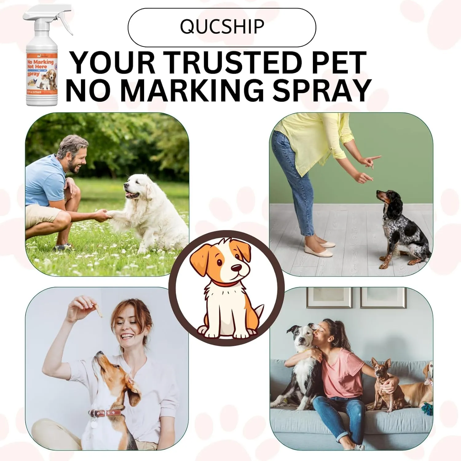Qucship 16 Oz Provides Defecation Training Support for Dogs, Teaches Them to Urinate at Designated Locations