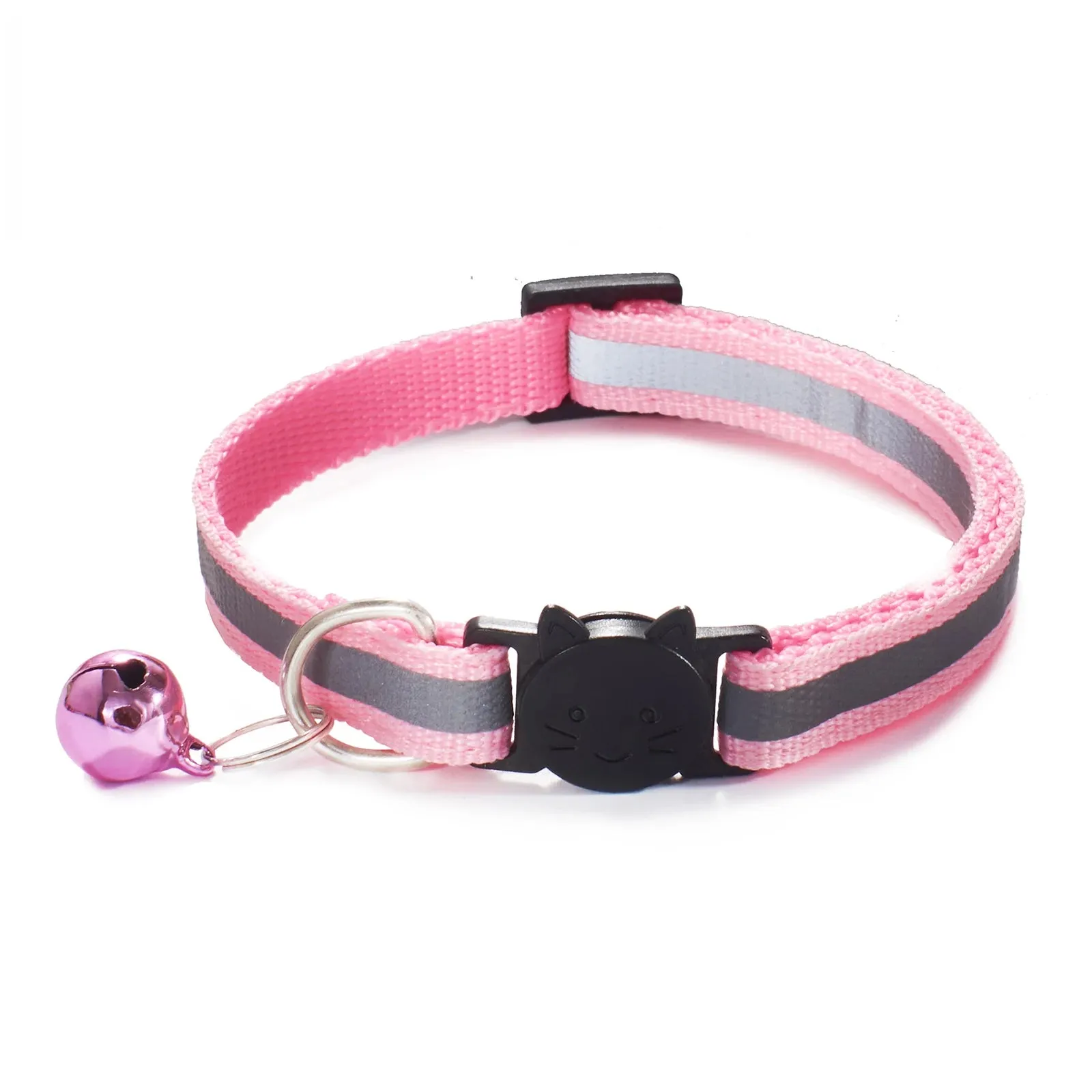 Reflective Breakaway Cat Collar – Adjustable Safety Neck Ring with Bell