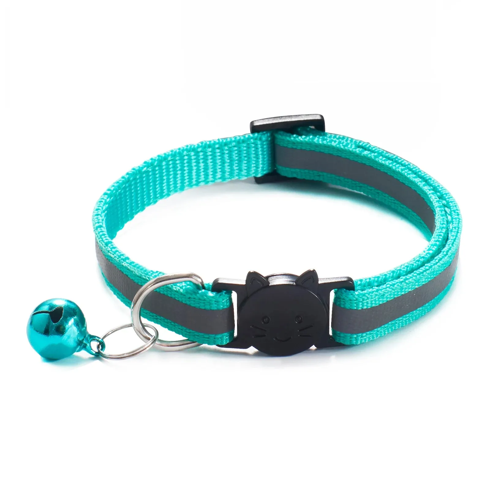 Reflective Breakaway Cat Collar – Adjustable Safety Neck Ring with Bell