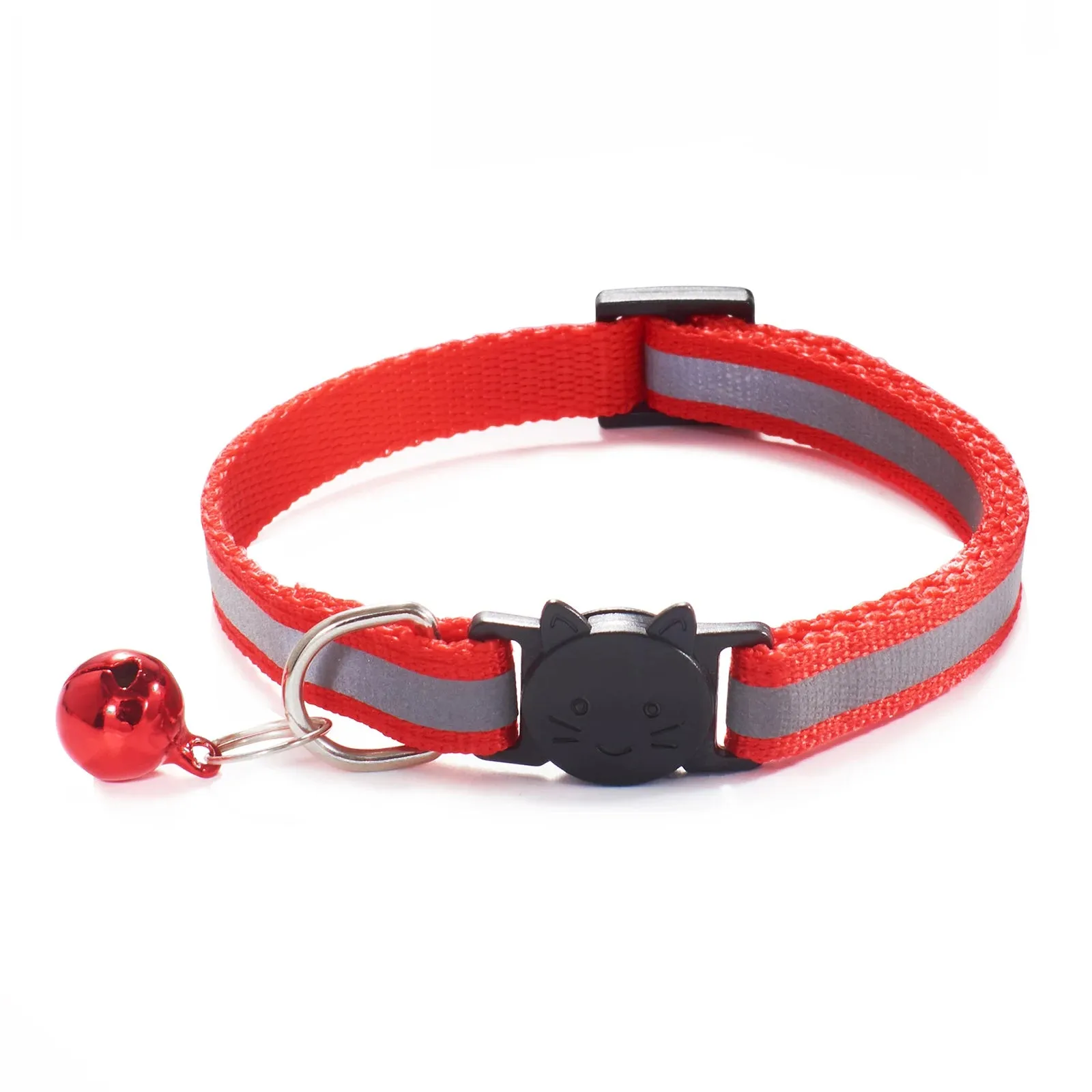 Reflective Breakaway Cat Collar – Adjustable Safety Neck Ring with Bell