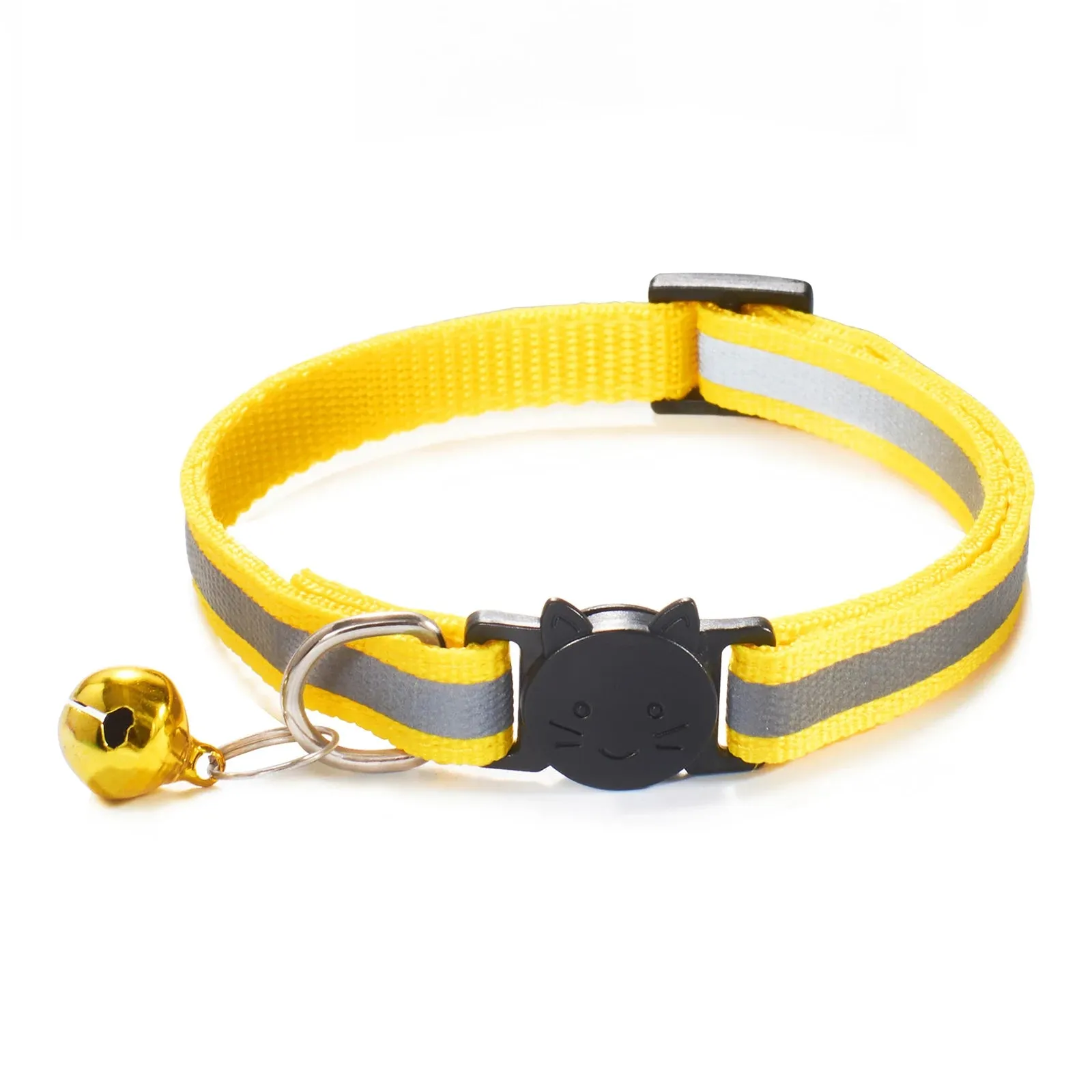 Reflective Breakaway Cat Collar – Adjustable Safety Neck Ring with Bell