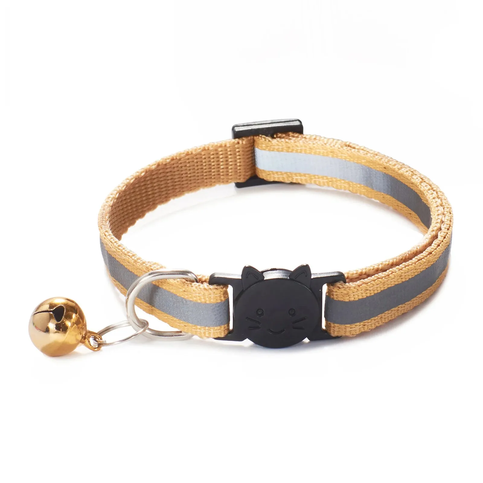 Reflective Breakaway Cat Collar – Adjustable Safety Neck Ring with Bell