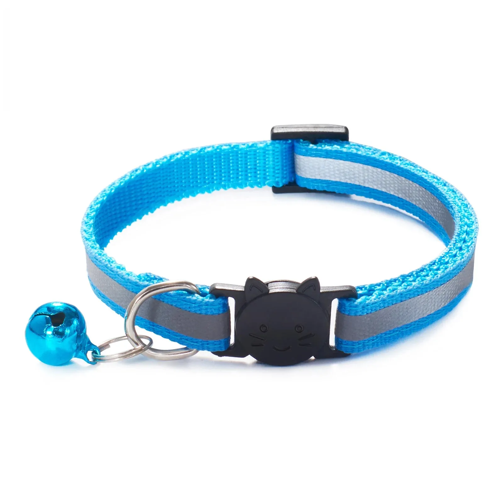 Reflective Breakaway Cat Collar – Adjustable Safety Neck Ring with Bell